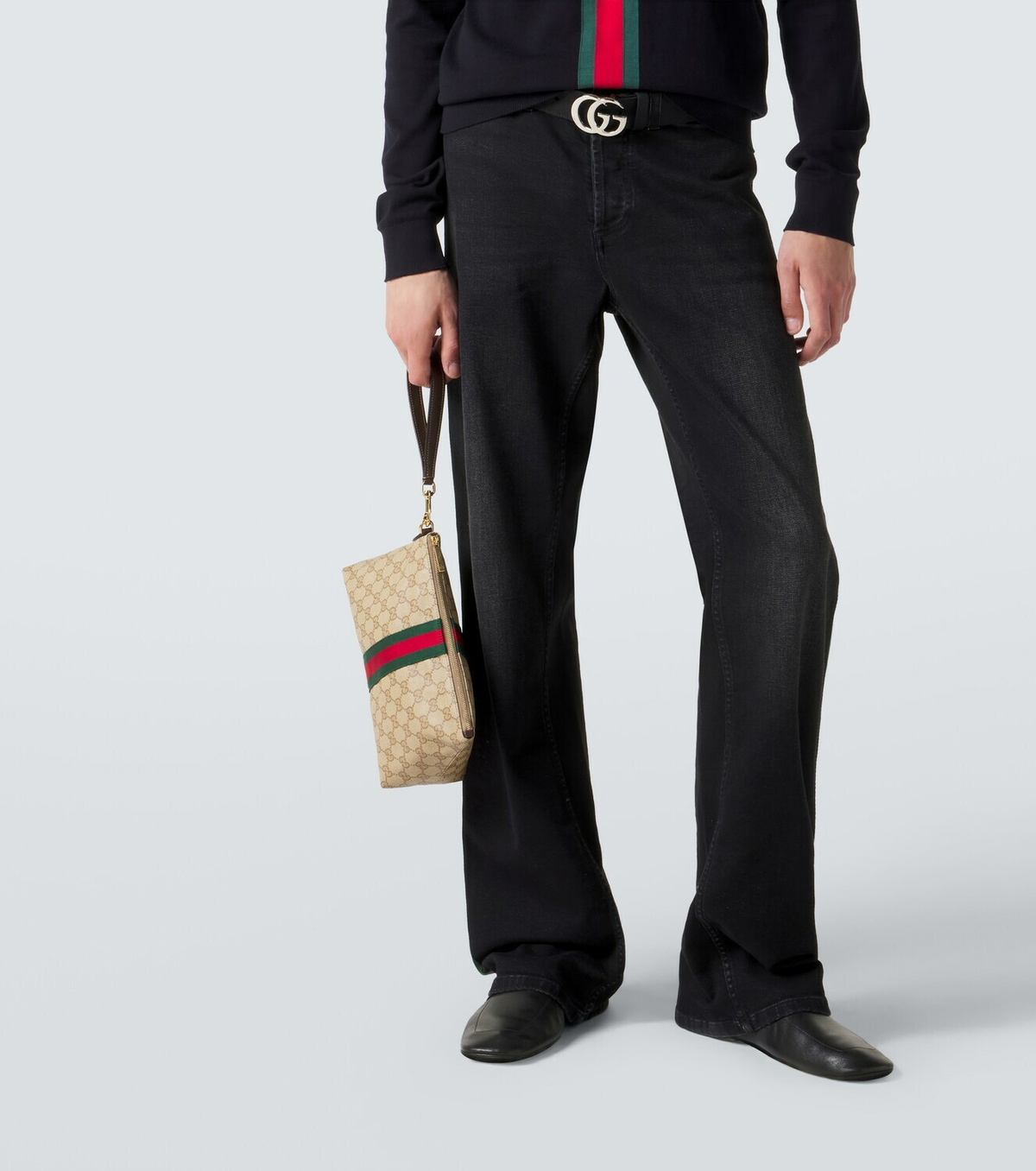 Gucci Small GG canvas pouch