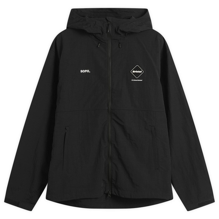 Photo: F.C. Real Bristol Men's Nylon Hooded Jacket in Black