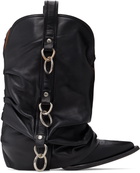 R13 Black Harness Low Rider Cowboy Boots