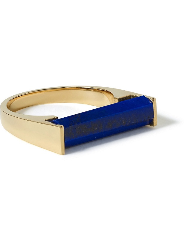 Photo: LUIS MORAIS - 14-Karat Gold and Lapis Lazuli Ring - Blue