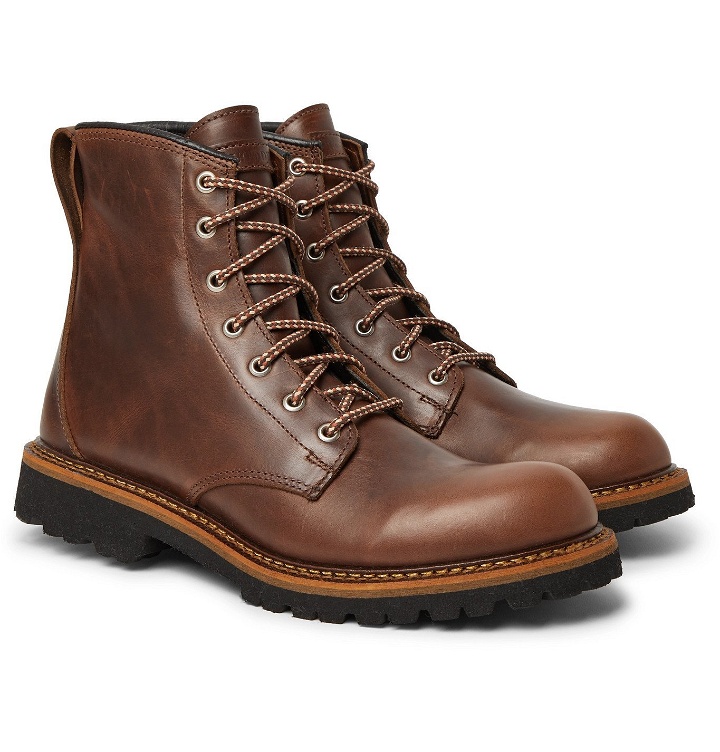 Photo: QUODDY - Maine Woods Burnished-Leather Boots - Brown