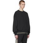 Essentials Black Fleece Sweatshirt