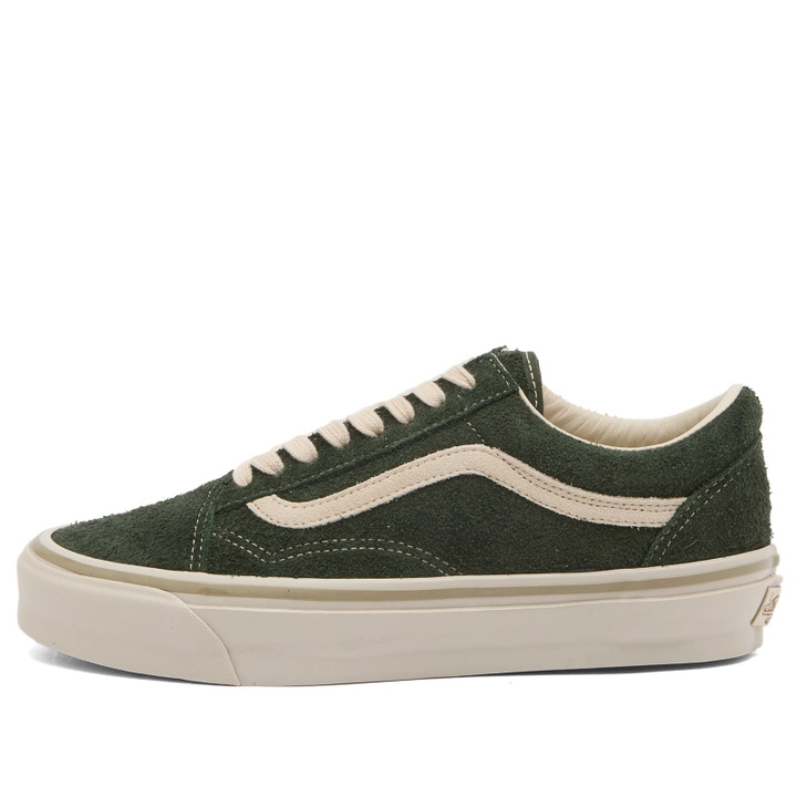 Photo: Vans LX Old Skool sneaker in Shag Suede Kelp