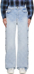 AMIRI Blue Snap-Off Jeans