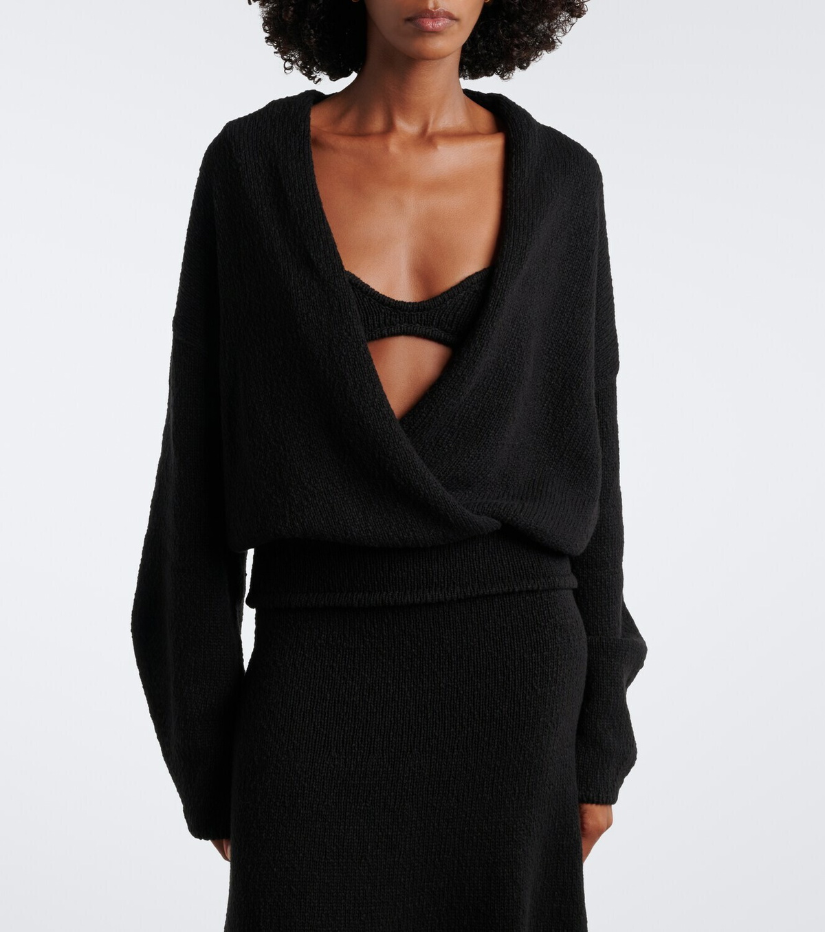 Aya Muse Kena wrap cotton top