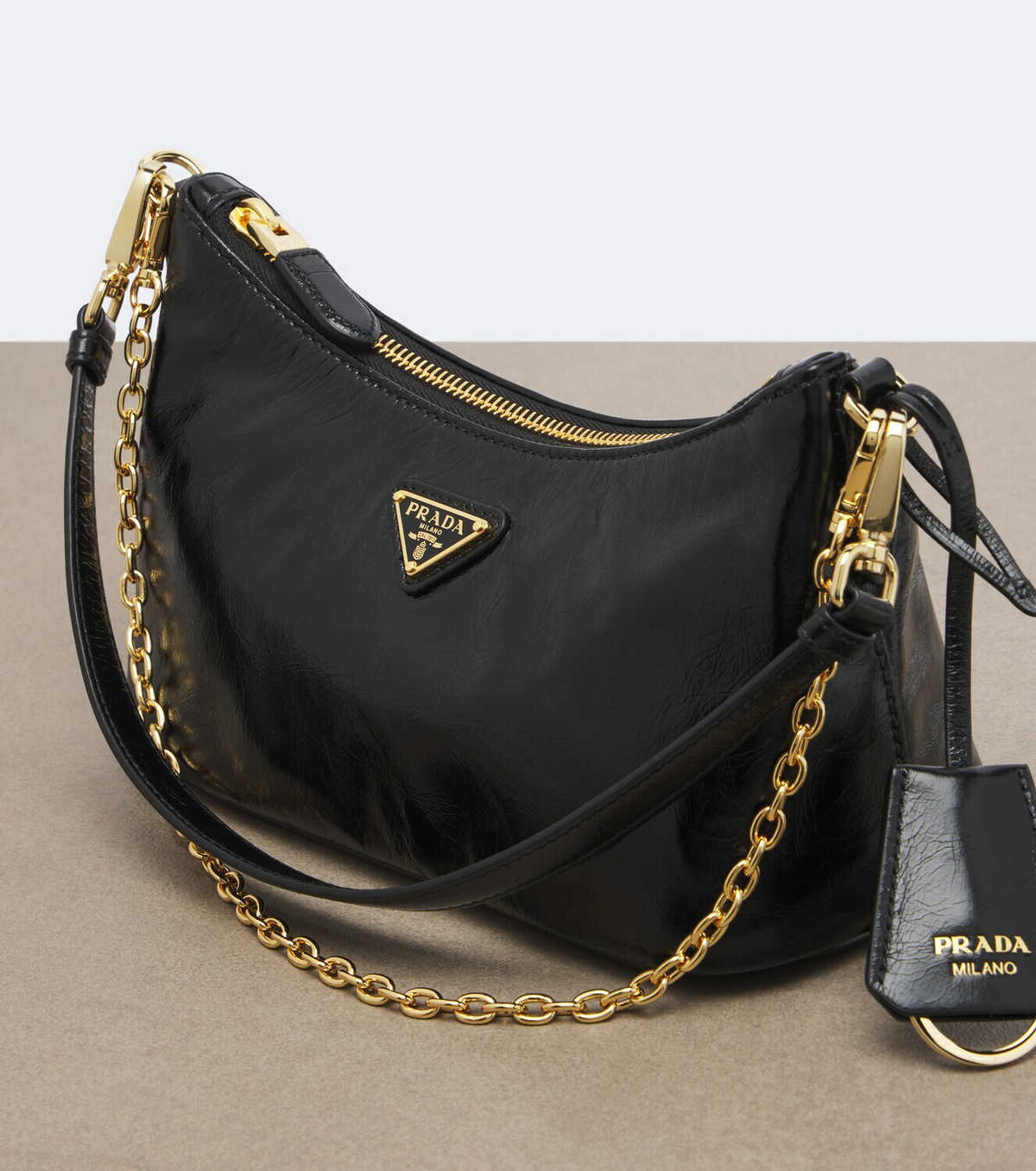 Prada Mini leather shoulder bag