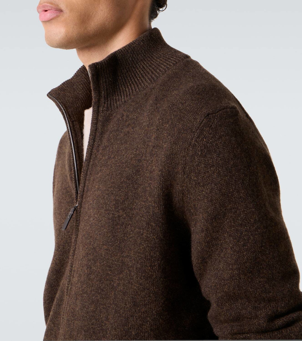 Tod's Wool and cashmere zip-up cardigan