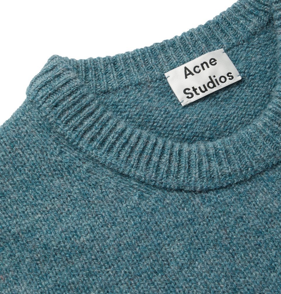 Acne Studios - Kai Mélange Wool Sweater - Blue Acne Studios