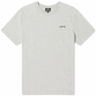 A.P.C. Men's Wave Back Print T-Shirt in Heather Grey