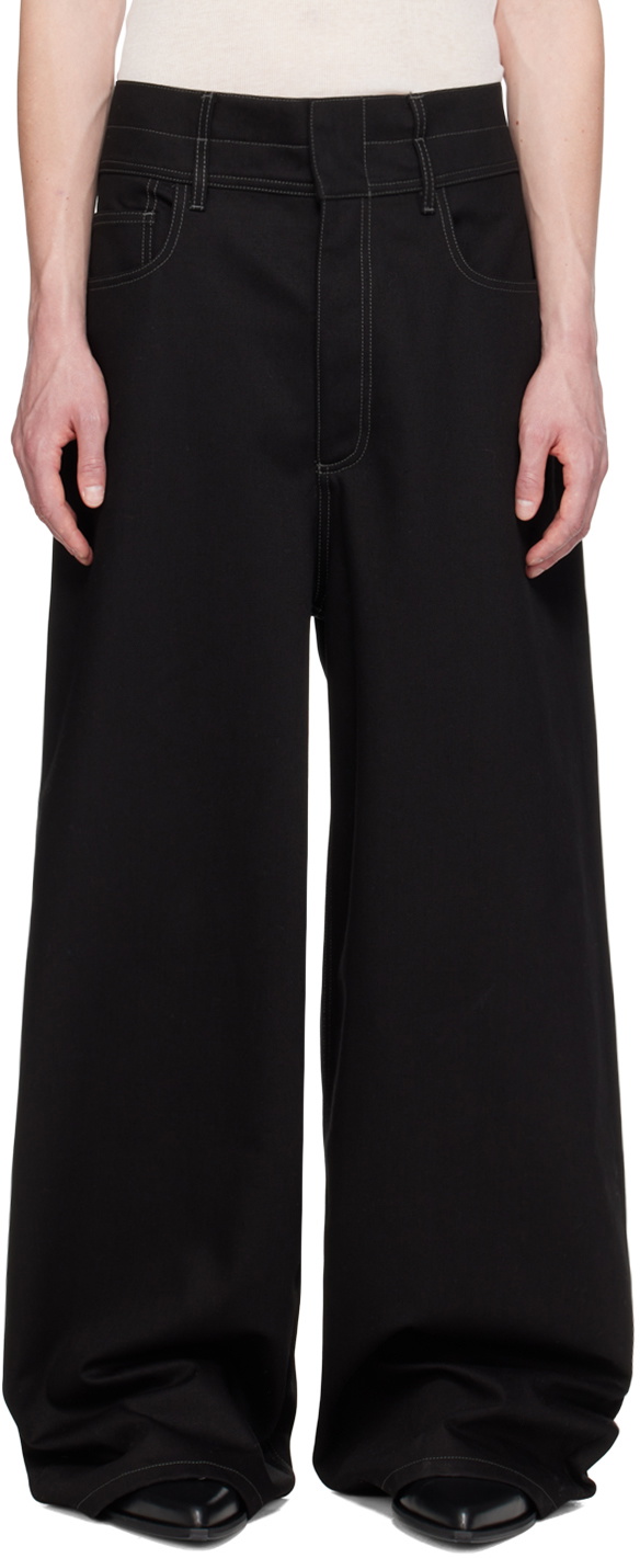 NICOLAS ANDREAS TARALIS Black Plaque Jeans