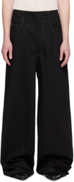 NICOLAS ANDREAS TARALIS Black Plaque Jeans