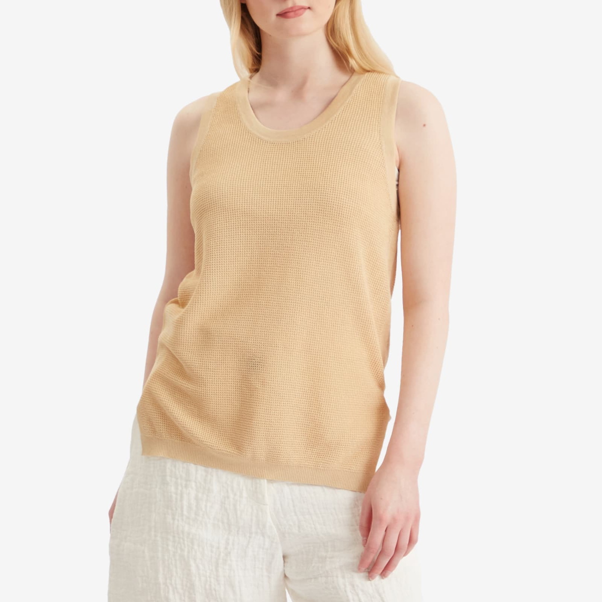 Studio Nicholson Women's Low Armhole Vest in Raffia