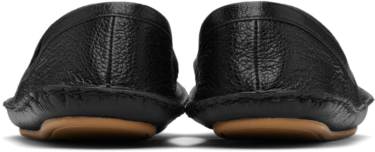 The Row Black Vasko Slip On Loafers