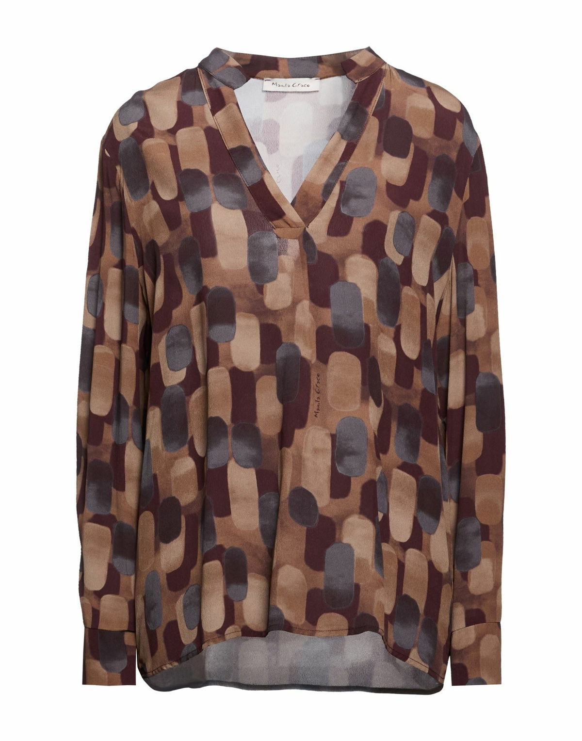 Manila Grace Womens Top in Brown