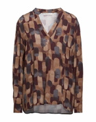 Manila Grace Womens Top in Brown