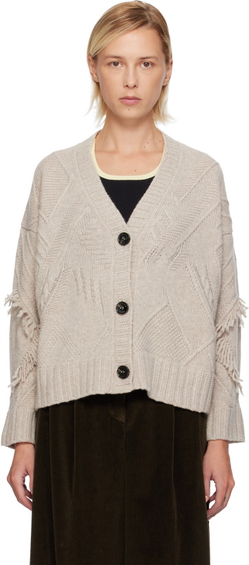 Photo: Weekend Max Mara Beige Stallo Cardigan