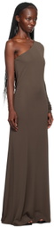 BITE Brown Point Maxi Dress