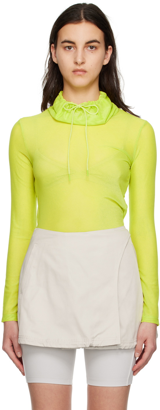 TheOpen Product Green Drawstring Turtleneck