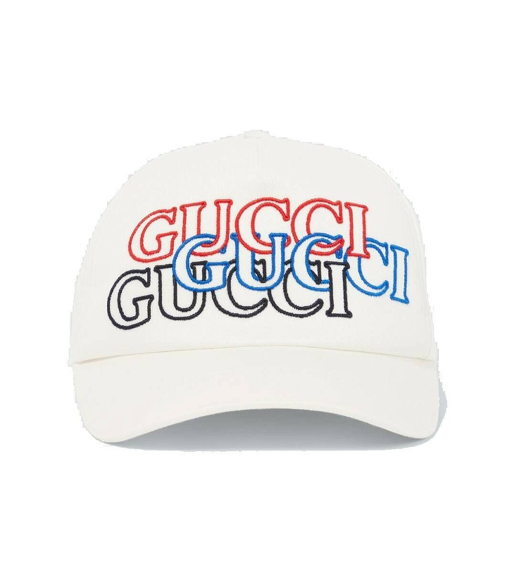 Photo: Gucci Logo embroidered cotton baseball cap