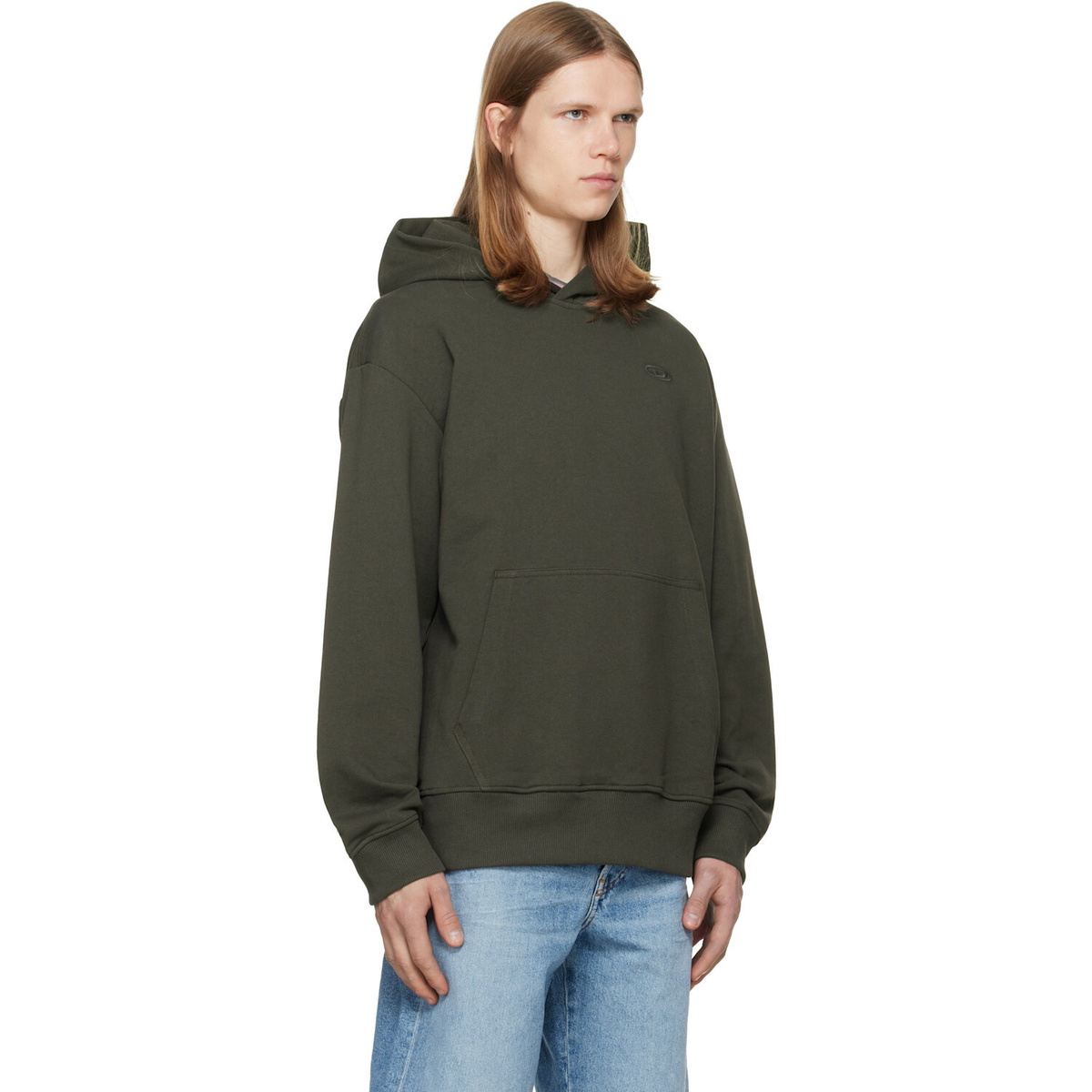Diesel Brown S-Macs-Hood-Megoval-D Hoodie