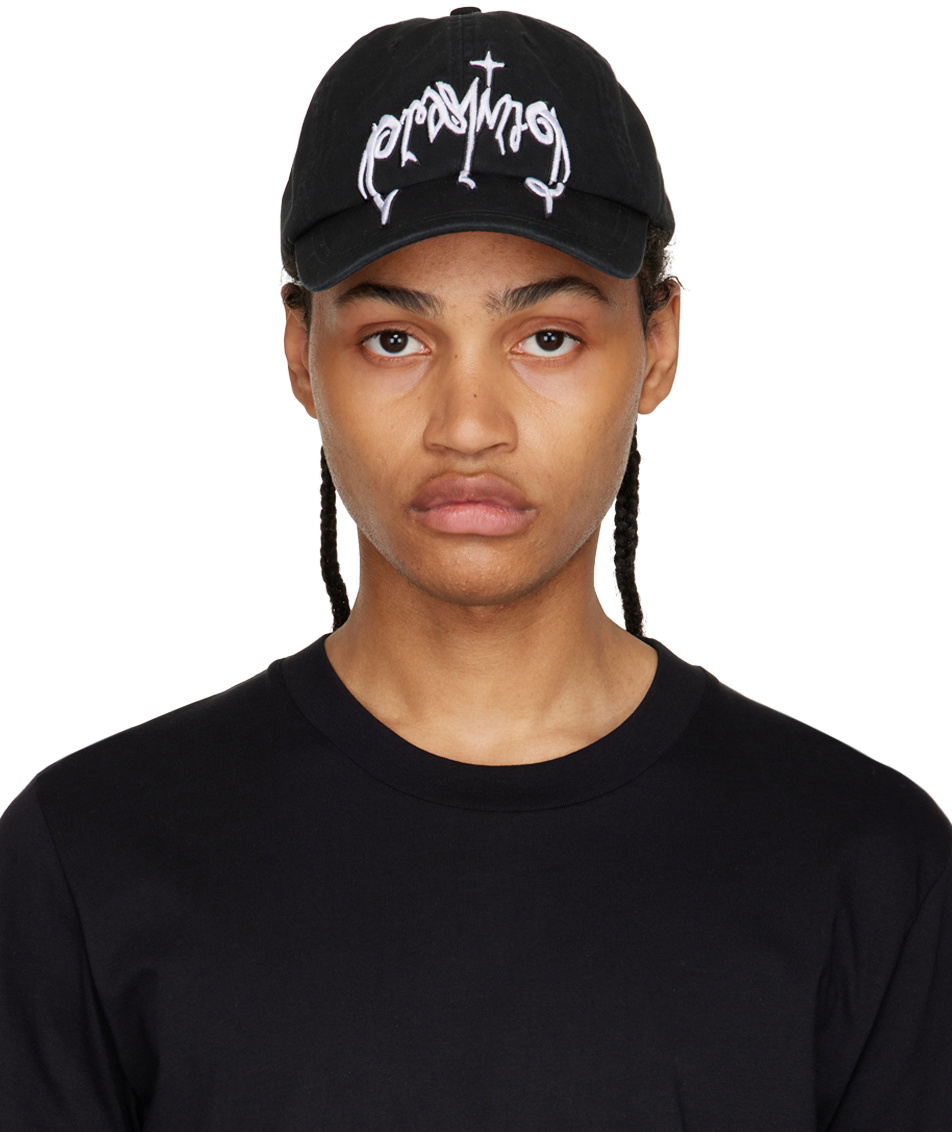 Praying SSENSE Exclusive Black Demon Cap Praying