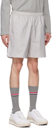 Thom Browne Gray Piping Shorts