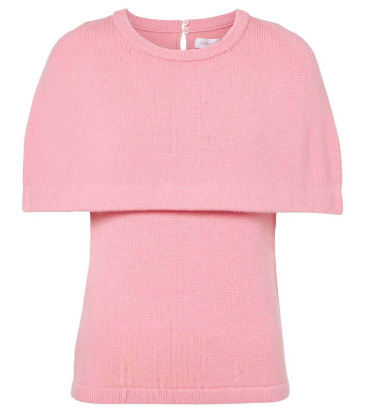 Photo: Carolina Herrera Caped wool and cashmere top