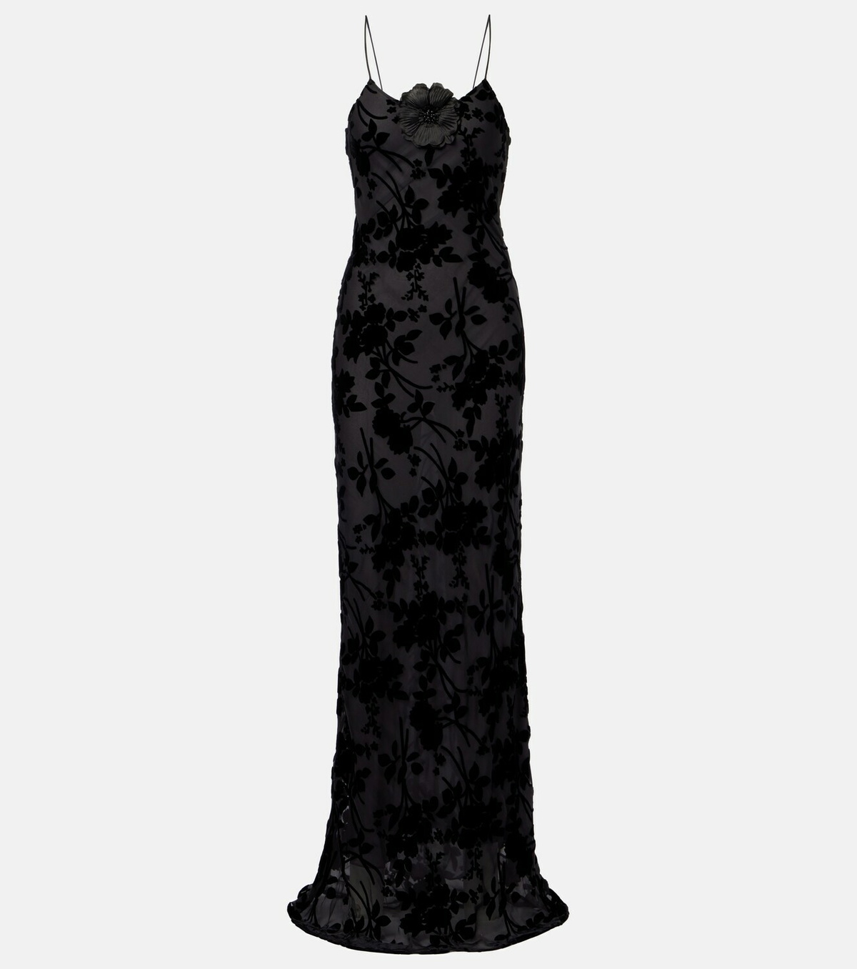 Rodarte Devoré floral velvet gown