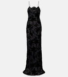 Rodarte Devoré floral velvet gown