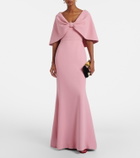 Elie Saab Caped cady gown