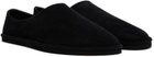 AURALEE Black Suede Slippers