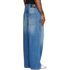 LU'U DAN Blue Side Zip Jeans