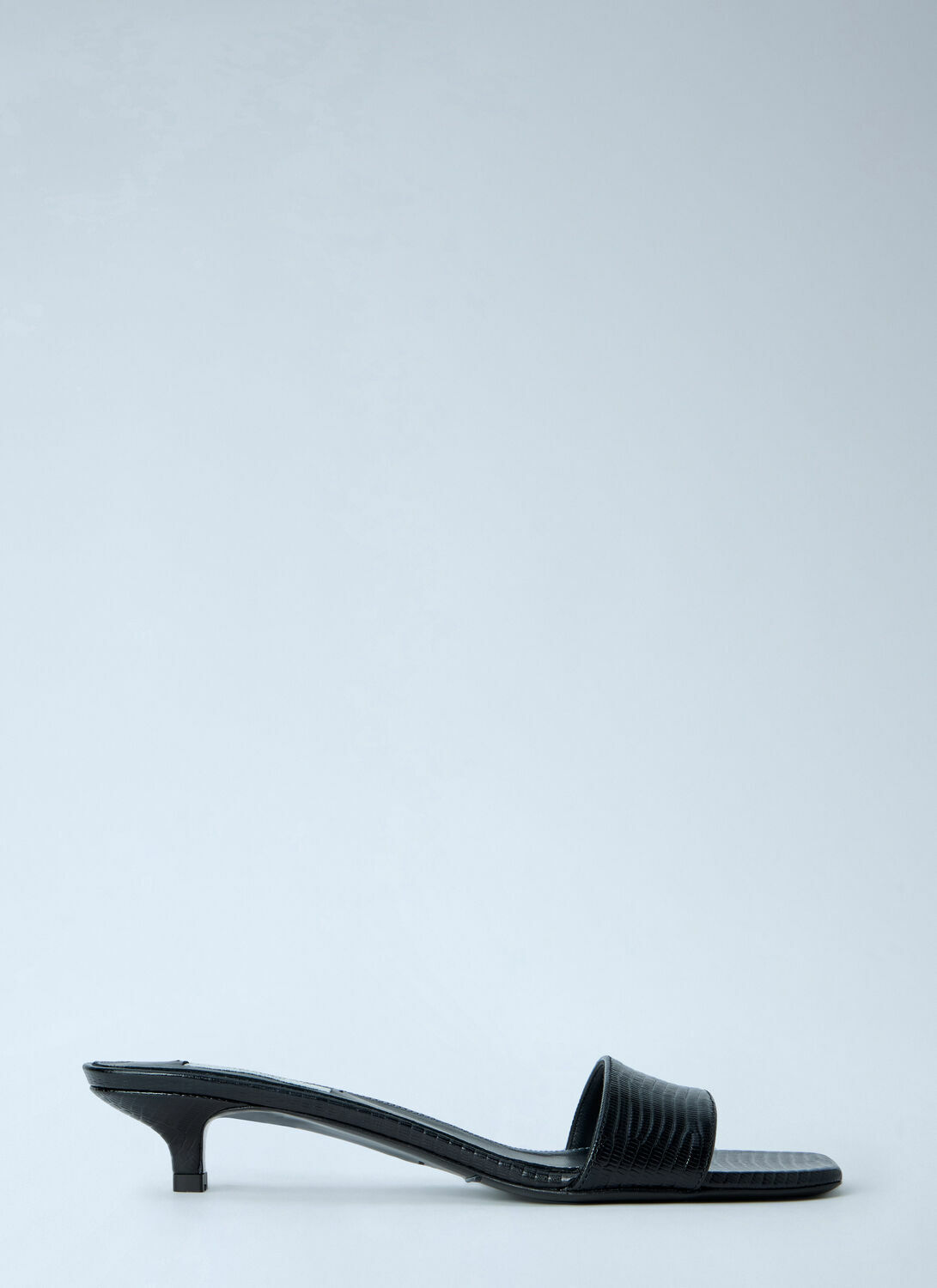 Toteme Slim Lizard-Embossed Bandeau Sandals