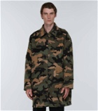 Valentino Camouflage wool and cashmere jacket