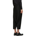 132 5. ISSEY MIYAKE Black Recycled Jersey Basic Trousers