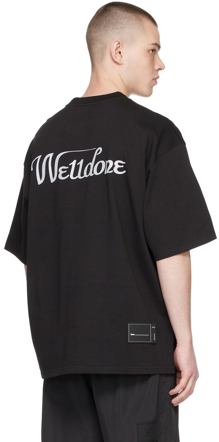 T-shirt oversize imprimé logo WE11DONE Noir Homme de la Collection - SS21 - FR