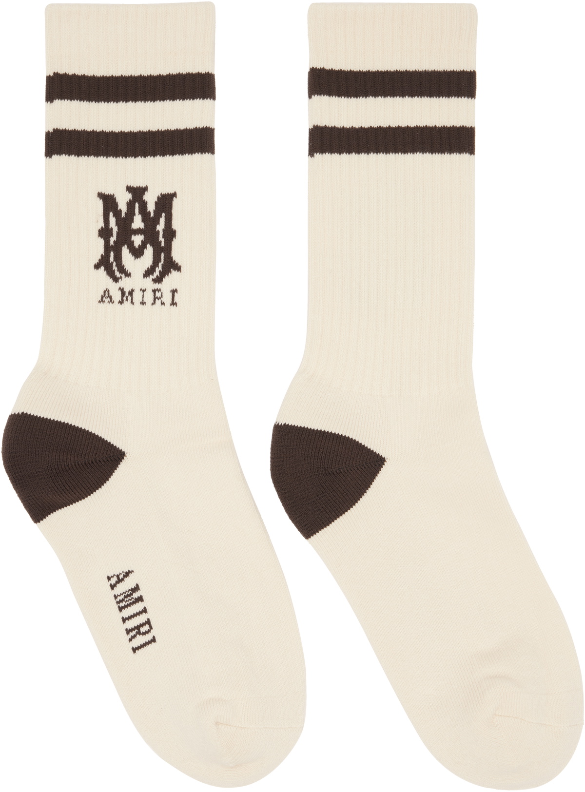 AMIRI White & Red 'AMIRI' Socks Amiri