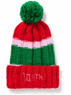 Liberal Youth Ministry - Striped Tasseled Ribbed-Knit Beanie