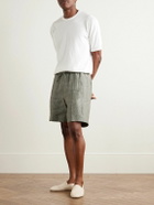 Kingsman - Straight-Leg Linen Drawstring Shorts - Green