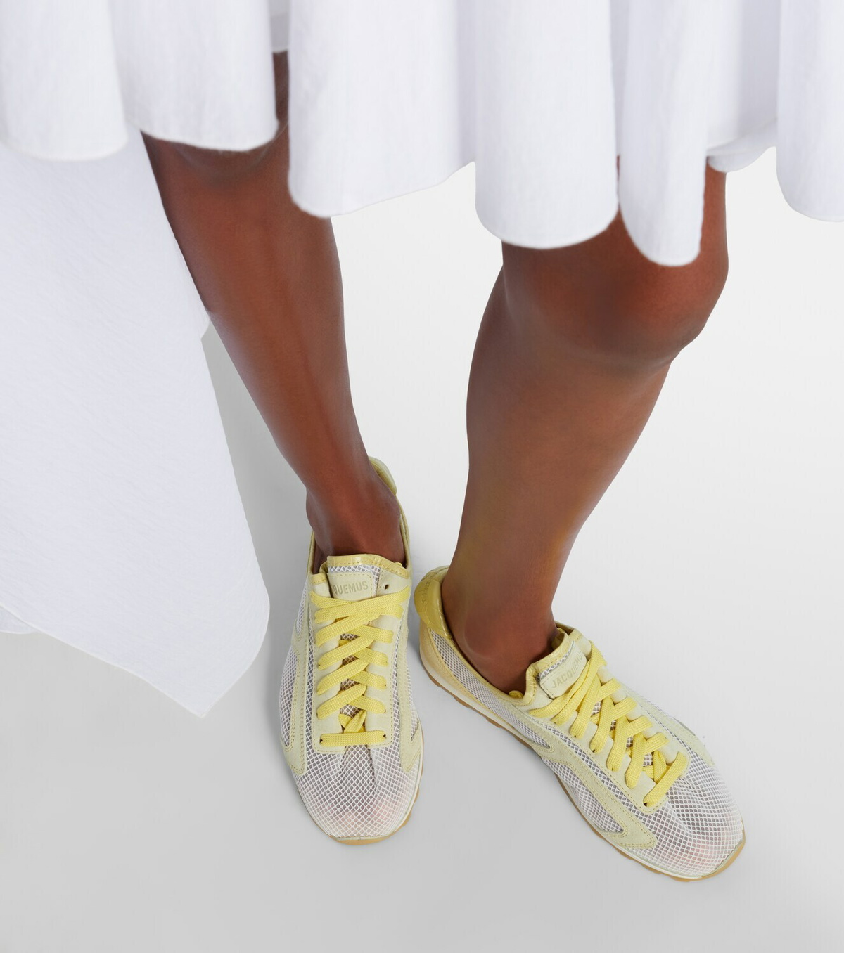 Jacquemus Tennis leather-trimmed sneakers