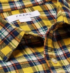FRAME - Wowona Checked Cotton-Flannel Shirt - Yellow