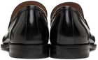 Salvatore Ferragamo Black Rolo 10 Mocassin Loafers