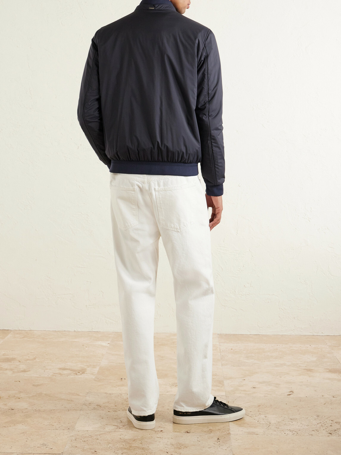 Herno - Padded Shell Bomber Jacket - Blue