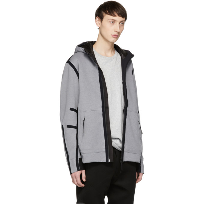 ISAORA Silver Circuit Hooded Zip Jacket