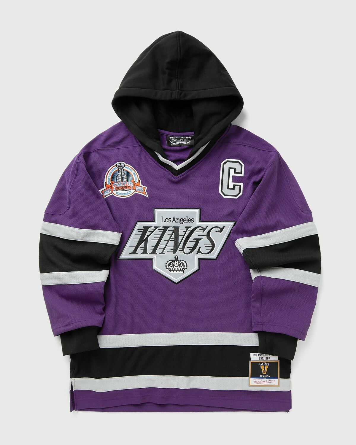 Mitchell & Ness X JUST DON NHL JERSEY HOODIE LOS ANGELES KINGS Purple Men