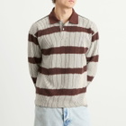 Napapijri Men's x Martine Rose Long Sleeve Polo in Stripe L64
