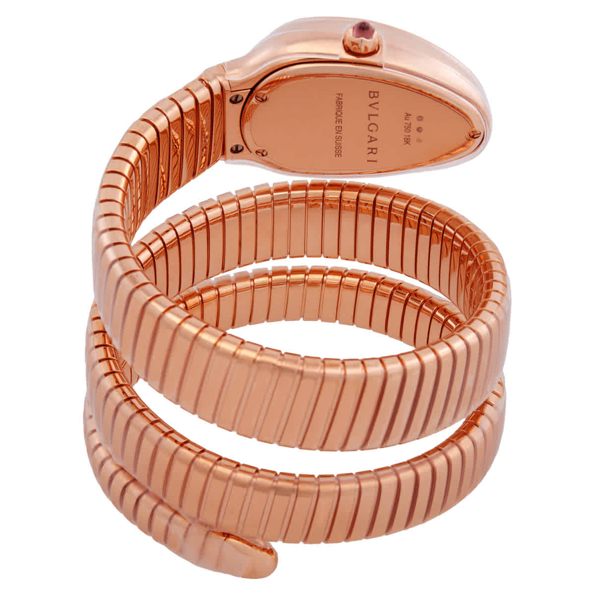 Bvlgari Serpenti Tubogas Quartz Diamond Silver Dial Ladies Watch 103002