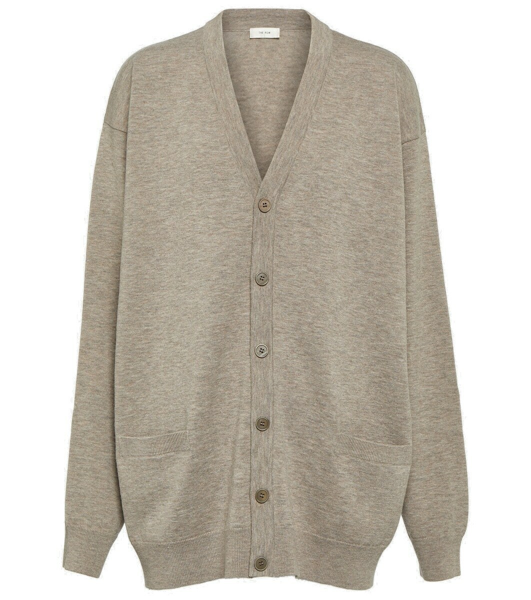 The Row The Row Loneke cardigan in light brown wool main image 1