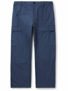 KENZO - Straight-Leg Cotton-Ripstop Cargo Trousers - Blue