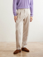 Paul Smith - Straight-Leg Linen and Wool-Blend Trousers - Neutrals